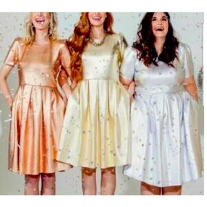 Foil Gold Amelia LuLaRoe Dress